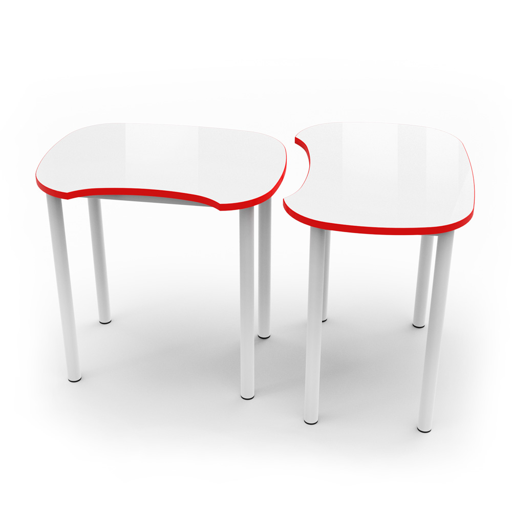 Rounded Square Study Table | Beparta Flexible School Furniture