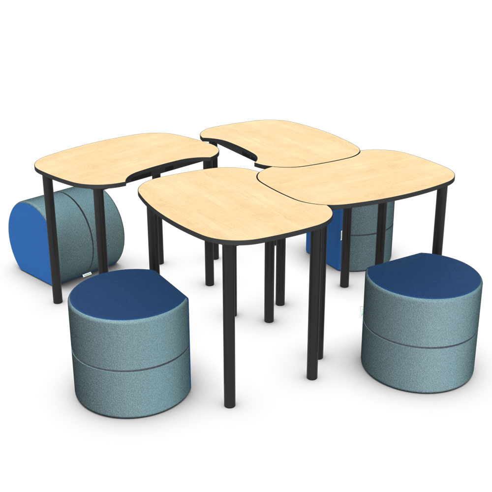 Rounded Square Nested Collection C002 | Beparta Flexible School Furniture