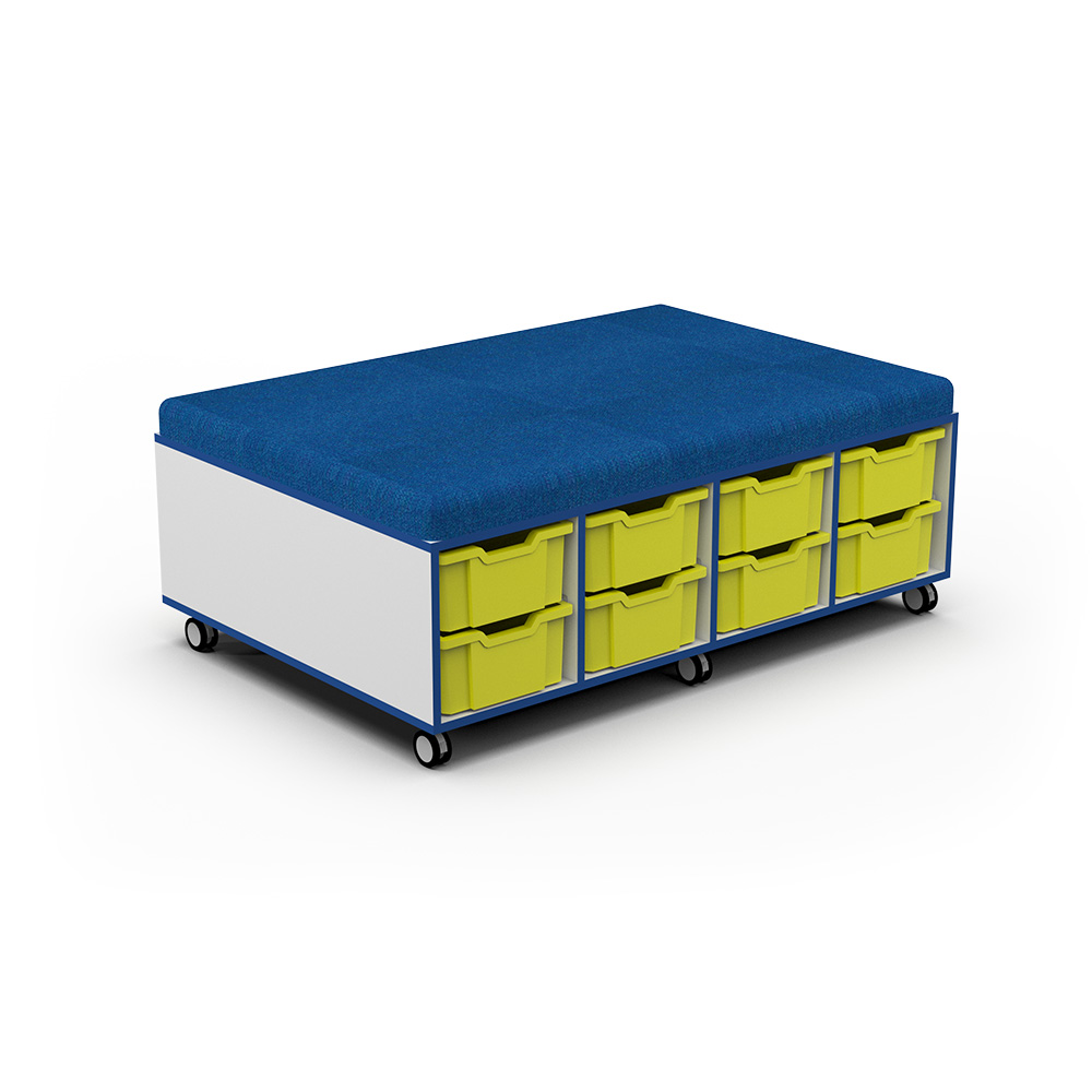 Storage Upholstered Caddy (16 Tray) C076 | Beparta Flexible School Furniture