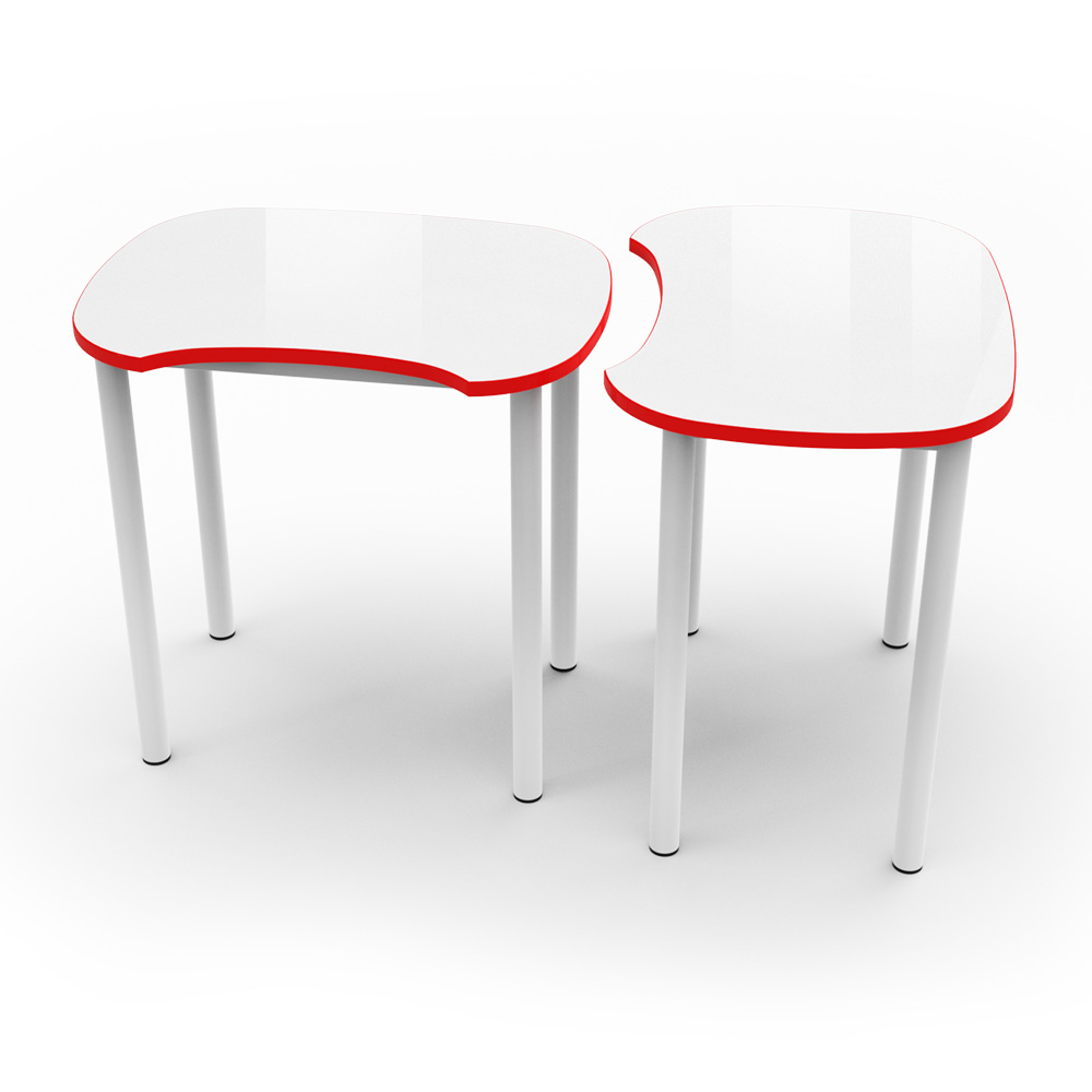 Rounded Square Study Table | Beparta Flexible School Furniture