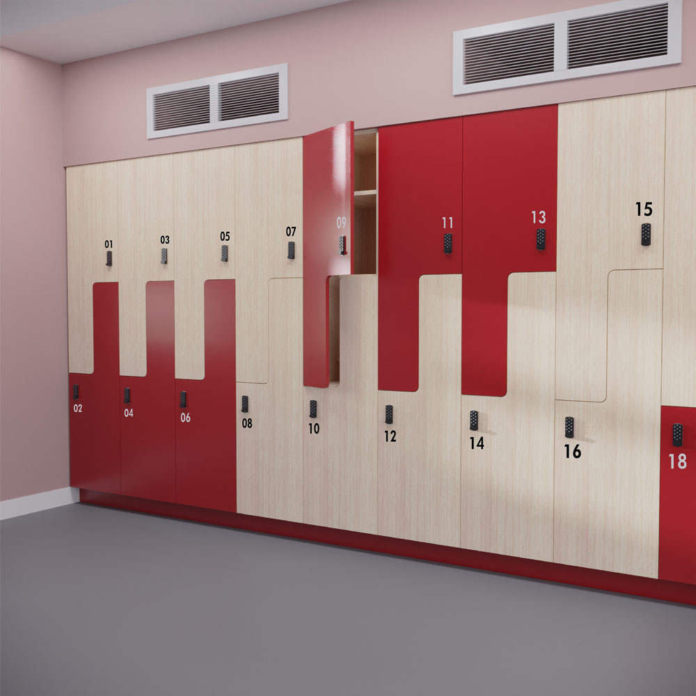 Beparta Locker C2 - Z Shape | Beparta Flexible School Furniture