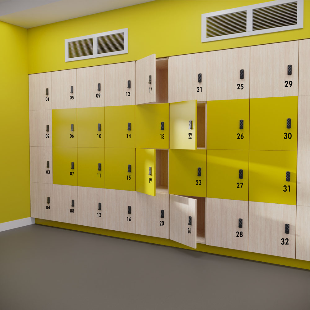 Beparta Locker D4 - Quadruple | Beparta Flexible School Furniture
