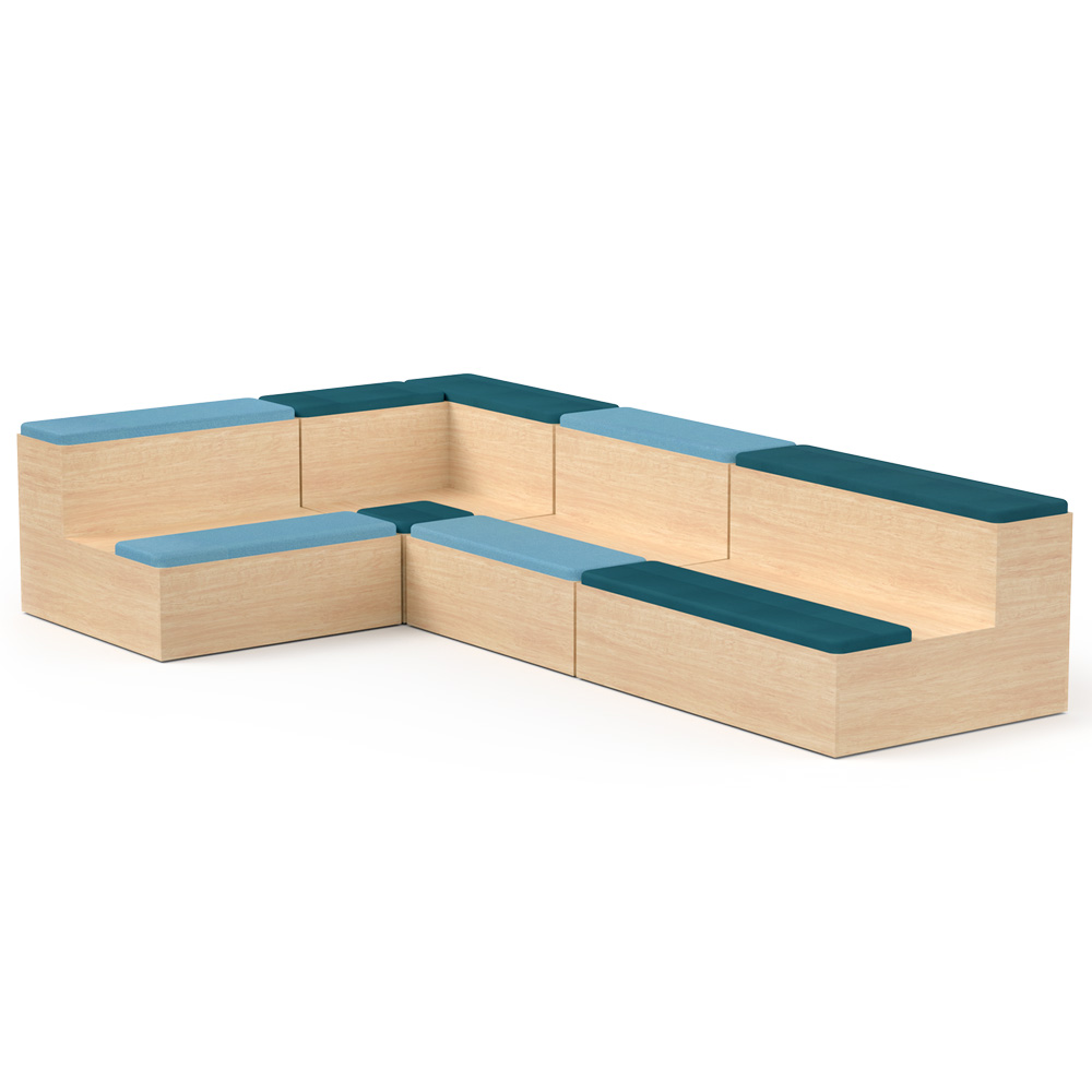 Cubed Tiered Seating Collection C114 | Beparta Flexible School Furniture