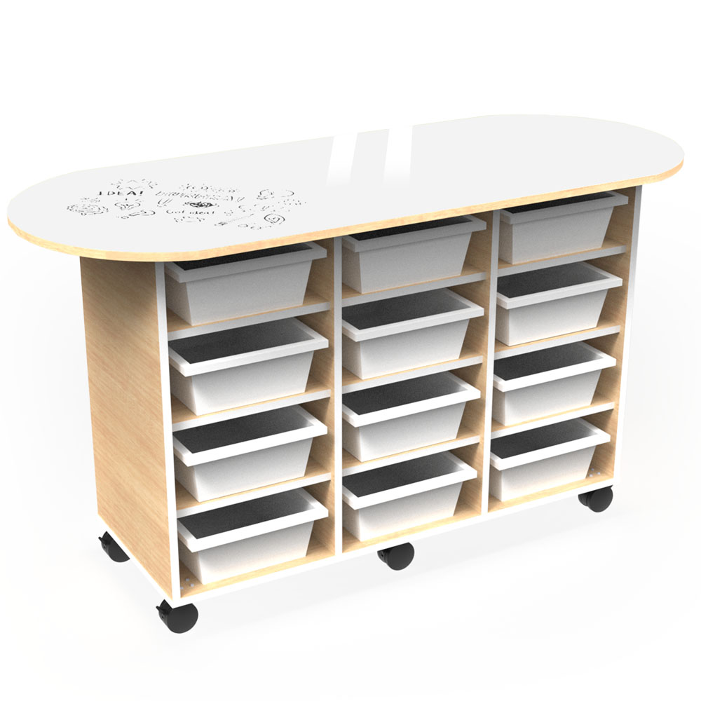 Curved STEM Storage C116 | Beparta Flexible School Furniture