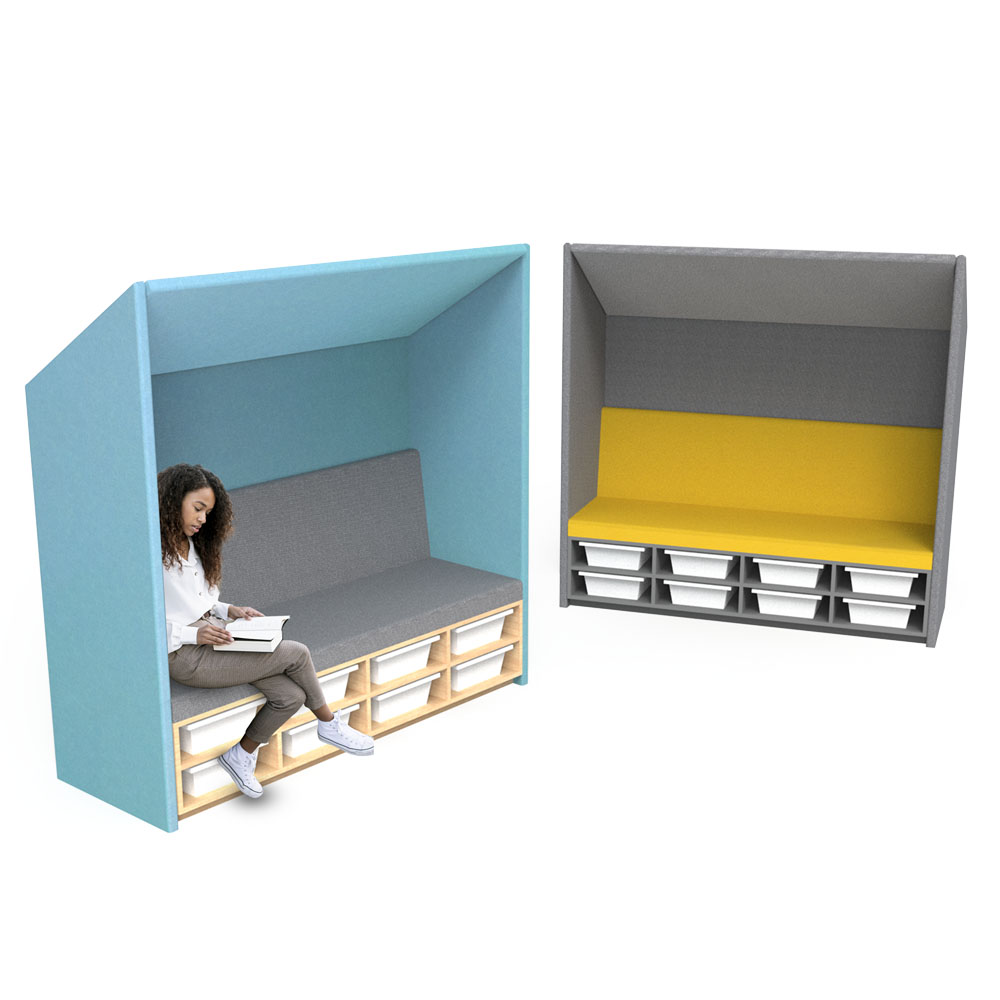 Hooded Seat - Double | Beparta Flexible School Furniture