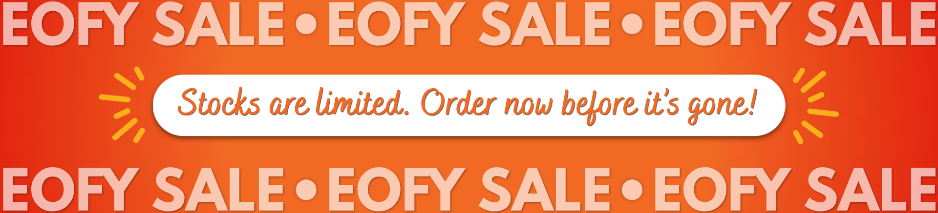 EOFY SALE Website Banner