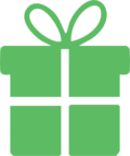 present icon green